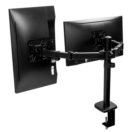 Uchwyt na monitor do biurka FURVERO HK003 13-32" 2 regulowane ramiona czarny