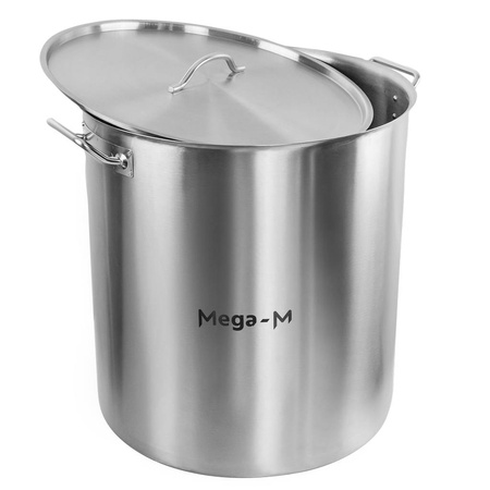 Garnek ze stali nierdzewnej wysoki z pokrywką Mega-M 143L 55x60 cm