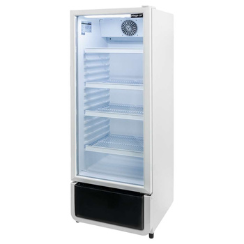 Witryna chłodnicza 1-drzwiowa 240L Mega-M DIEGO i54 White oświetlenie LED