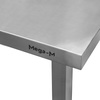 Stół gastronomiczny ze stali nierdzewnej przyścienny z blokiem szuflad po lewej stronie Mega-M 180x70x85 cm