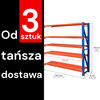 Regał magazynowy 5-półkowy Mega-M FORTIS LIGHT H-200 cm L-192,5 cm G-60 cm moduł dostawny (wysyłka paletowa) N