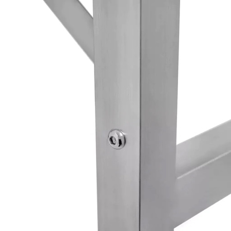 Stół ze stali nierdzewnej centralny składany Mega-M S-120 cm G-60 cm H-85 cm N