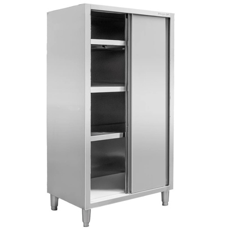 Szafa ze stali nierdzewnej magazynowa 2-drzwiowa Mega-M S-100 cm G-60 cm H-200 cm N