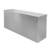 Szafka wisząca ze stali nierdzewnej otwarta Mega-M S-120 cm G-40 cm H-60 cm N