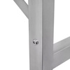 Stół ze stali nierdzewnej centralny składany Mega-M S-120 cm G-60 cm H-85 cm N