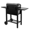 Grill ogrodowy węglowy Mega-M 2x stolik boczny, ruszt emaliowany 42x30 N