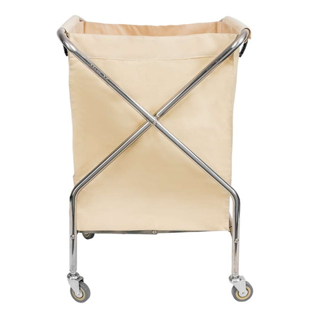 Wózek hotelowy na pranie Mega-M 62x60x95 cm składany beżowy
