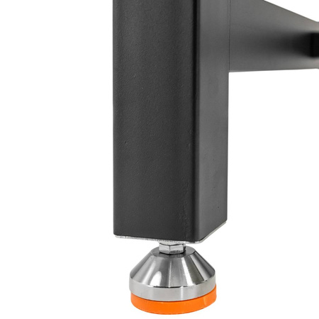 Stół warsztatowy Mega-M S-150 cm + szafka 1 szuflada system 01 grafit/front szary N