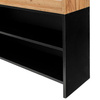Witryna na cukierki przeszklona Mega-M H- 127 cm L- 106 cm G- 30 cm dąb kraft / czarny N