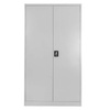 Szafa biurowa metalowa na dokumenty Mega-M pełne drzwi S-100 cm G-40 cm H-185 cm szara