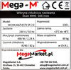 Witryna chłodnicza nastawna Mega-M ELSA MINI S66 S-66 cm G-53 cm H-69 cm inox N