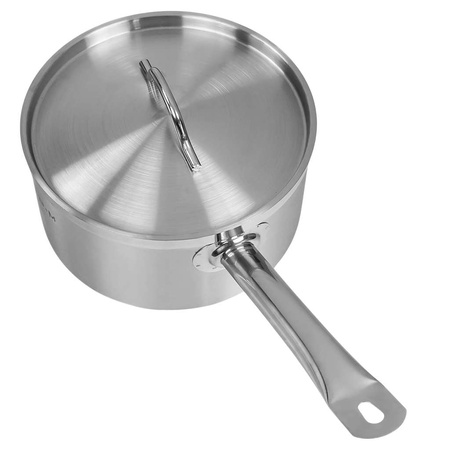 Rondel gastronomiczny wysoki z pokrywką Mega-M PRO 5l śr. 22 cm x h 12 cm N