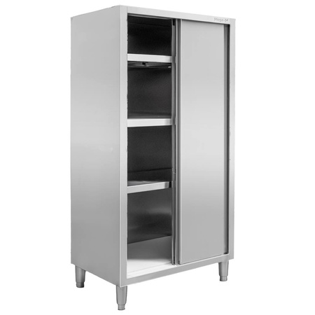 Szafa ze stali nierdzewnej magazynowa 2-drzwiowa Mega-M S-80 cm G-50 cm H-180 cm N