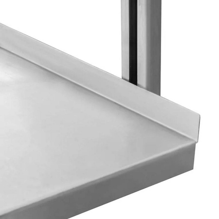 Półka wisząca podwójna ze stali nierdzewnej Mega-M S-100 cm G-30 cm N