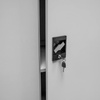 Szafa biurowa metalowa na dokumenty Mega-M pełne drzwi S-90 cm G-40 cm H-185 cm szara