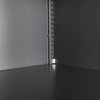 Szafa biurowa metalowa Mega-M WENUS W-07 na dokumenty przeszklone drzwi grafitowa / szary front S- 90 cm G- 40 cm H-185 cm skręcana N