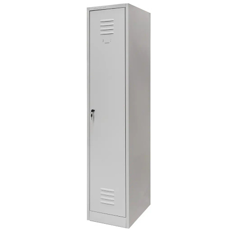 Szafka ubraniowa BHP Mega-M J-40 1 drzwiowa szara S-36 cm G-50 cm H-180 cm skręcana N