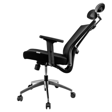 Fotel biurowy obrotowy FURVERO Zenith BA/A2D/L2D/H2D/S czarny spełnia wymogi BHP