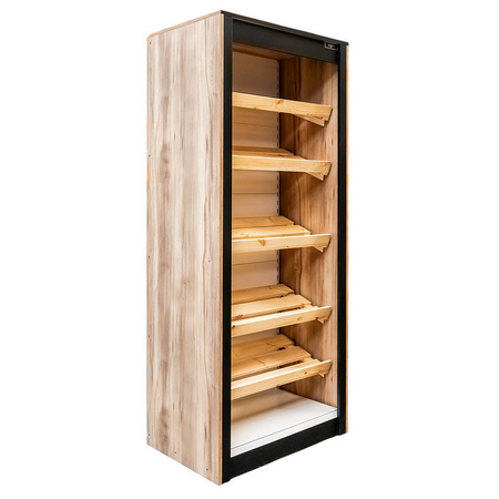 Regał na pieczywo półki drewniane Mega-M H-212 cm L-87 cm G-62 cm Dąb Barokowy Złoty K535 N