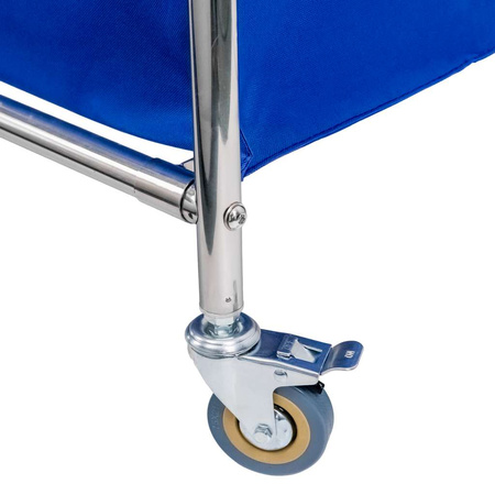 Wózek hotelowy na pranie Mega-M 86x65x80 cm składany niebieski
