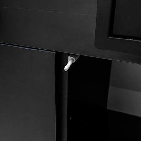 Szafka pod ekspres do kawy tip-on blat slim-line Mega-M L-154 cm G-60 cm H-92 cm czarny