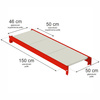 Półka do regału magazynowego Mega-M FORTIS L-150 cm G-50 cm N