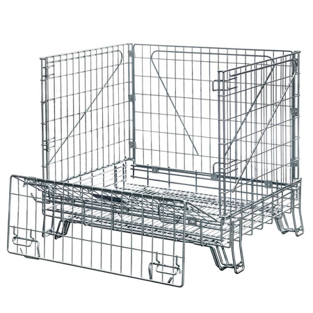 Pojemnik siatkowy gitterbox Mega-M 114x84x98 cm kosz metalowy składany