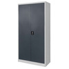 Szafa metalowa na dokumenty Mega-M J-185 szara/ grafitowy front S-90 cm G-40 cm H-185 cm skręcana N