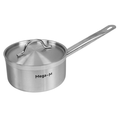 Rondel z pokrywką ze stali nierdzewnej Mega-M PRO 3L 18x10 cm