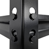 Regał magazynowy Mega-M Pro Loft H-180 cm L-120 cm G-45 cm 5 półek z MDF 6,2 mm okleina drewno (275kg) czarny N