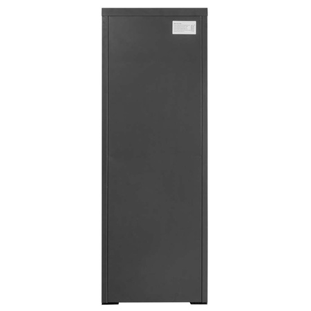 Szafka metalowa na dokumenty FURVERO W4S G/S kartotekowa 4 szuflady S-45 cm grafitowa szary front