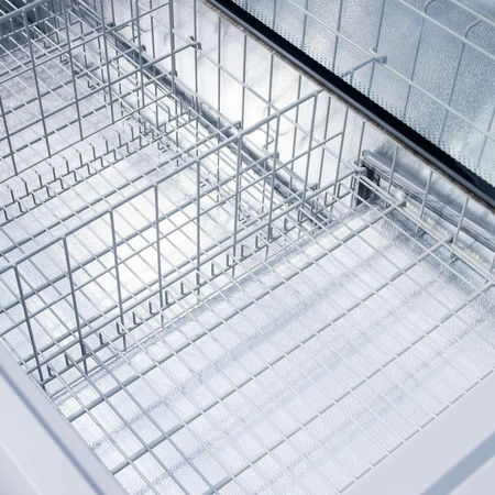 Zamrażarka skrzyniowa przeszklony panoramiczny front766 L Mega-M OZI i250 NoFrost