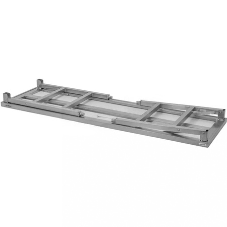 Stół ze stali nierdzewnej centralny składany Mega-M S-180 cm G-60 cm H-85 cm N