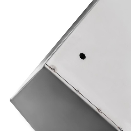 Okap gastronomiczny skośny z łapaczem tłuszczu Mega-M 180x100x50 cm stal nierdzewna