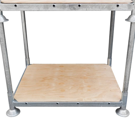 Manurack Mały Mega-M 154,5cm x 118cm x 31cm ocynk + podstawa ze sklejki N