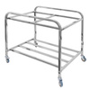 Wózek hotelowy na pranie 2-komory Mega-M S-90 cm G-65 cm H-85 cm niebieski N