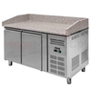 Stół chłodniczy do pizzy z granitowym blatem Mega-M STCH/VCH/140/70/R290/R/N