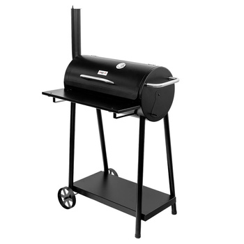 Grill ogrodowy węglowy Mega-M beczkowy z kominkiem 53x29 N