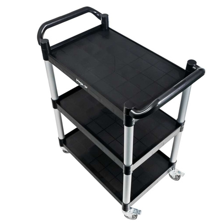 Wózek gastronomiczny kelnerski 80x40x95 cm Mega-M 3 półki tworzywo sztuczne