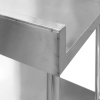 Stół ze stali nierdzewnej przyścienny z półką Mega-M STANDARD S-100 cm G-70 cm H-85 cm N
