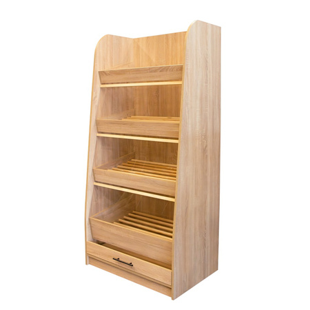 Regał na pieczywo Mega-M H-180 cm L-90 cm G-60 cm dąb sonoma