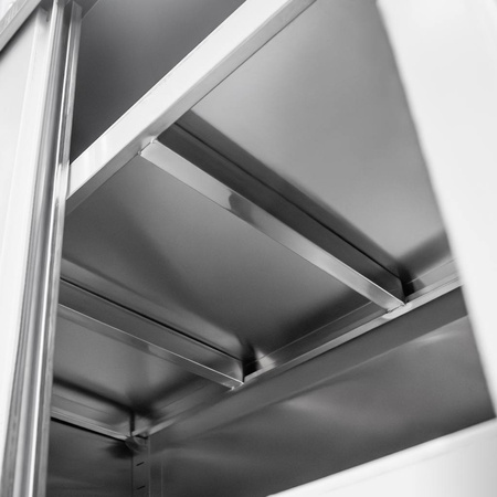 Szafa gastronomiczna przelotowa Mega-M 2-drzwiowa 100x50x180 cm stal nierdzewna
