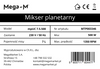 Mikser planetarny Mega-M mpUC 7.5.500 N
