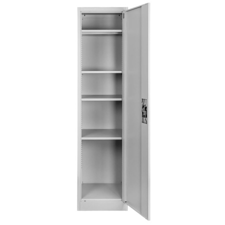 Szafa metalowa na dokumenty Mega-M J-45 szara S-45 cm G-40 cm H-185 cm skręcana N