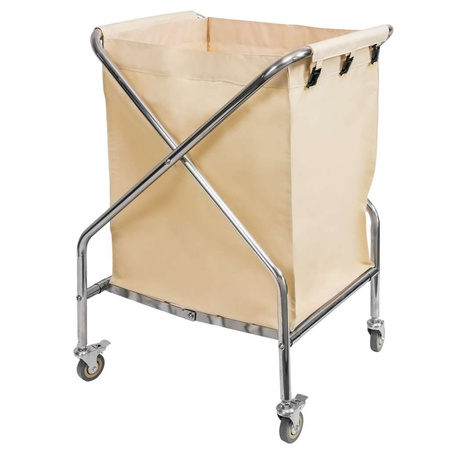 Wózek hotelowy na pranie Mega-M 62x60x95 cm składany beżowy