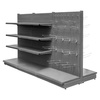 Regał sklepowy gondola Mega-M Basic H-165 cm L-303 cm 2xG-50/6x40 cm (GC-108 cm) antracyt N