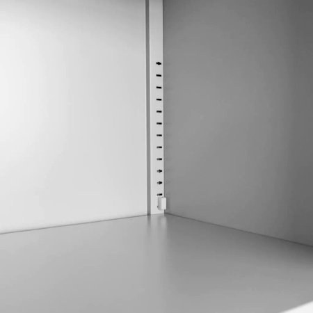 Szafa biurowa metalowa na akta Mega-M WENUS pełne drzwi sejf S- 90 cm G- 40 cm H-185 cm szara