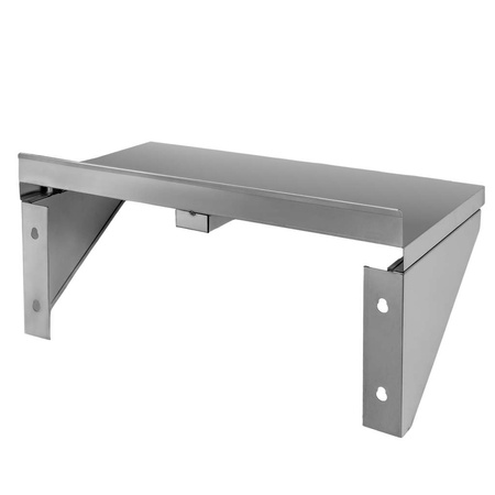 Półka wisząca pojedyńcza ze stali nierdzewnej Mega-M S-60 cm G-30 cm N