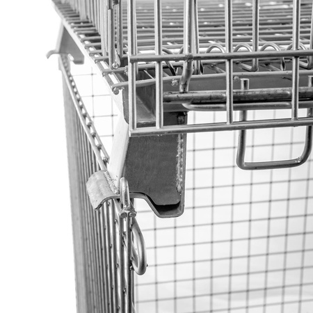 Pojemnik siatkowy gitterbox Mega-M 120x100x89 cm kosz metalowy składany