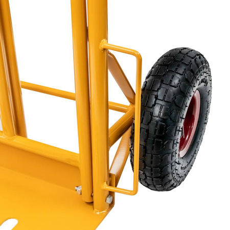 Wózek młynarka prosty z rozkładaną platformą Mega-M (MTP003450) 250kg żóły karton N